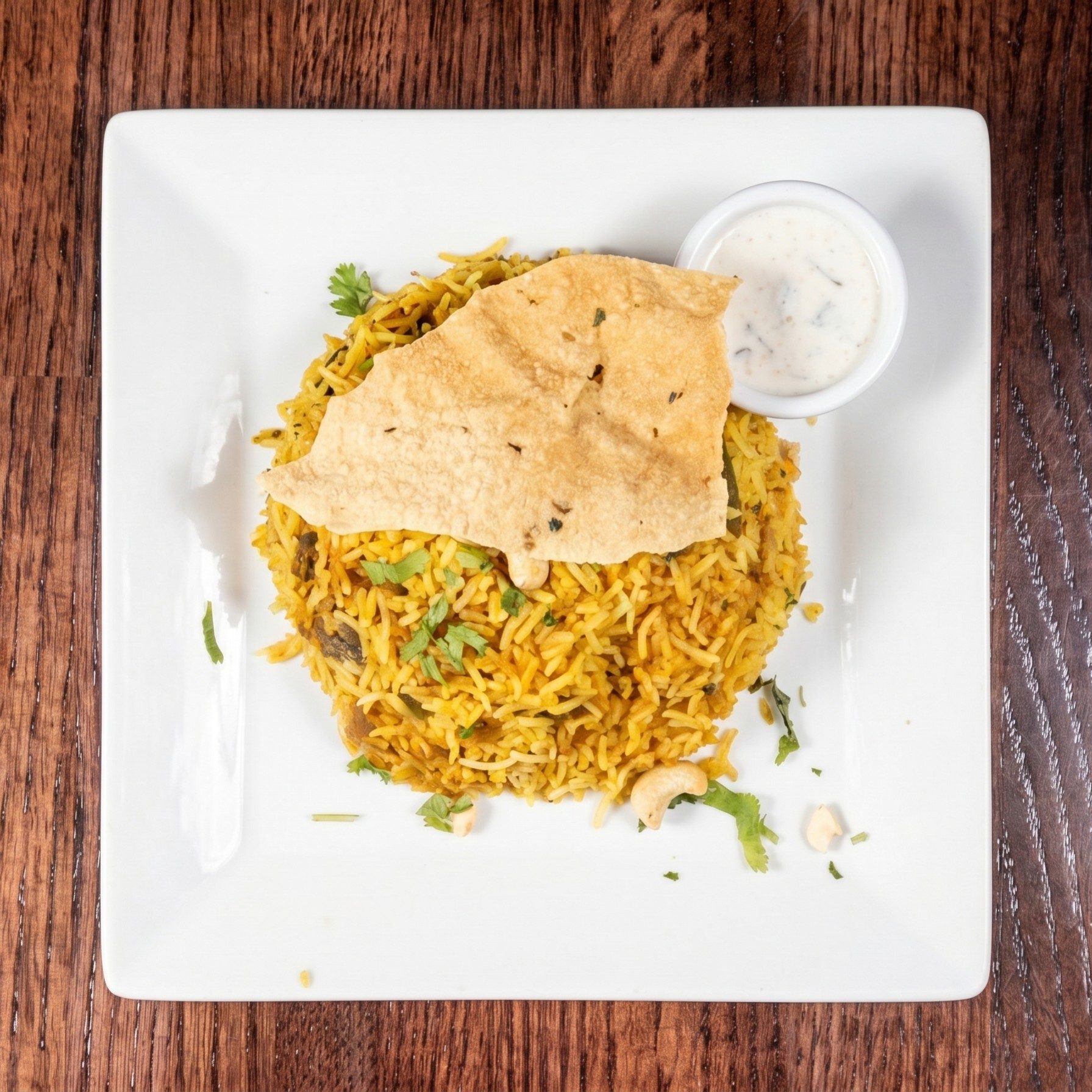 Vegetable Haandi Biryani.