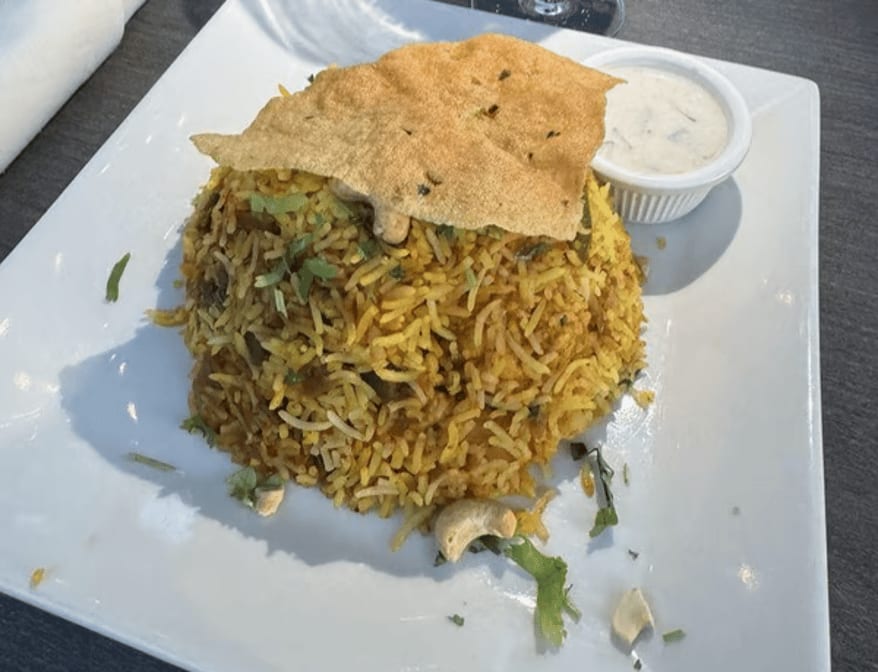 Vegetable Haandi Biryani.